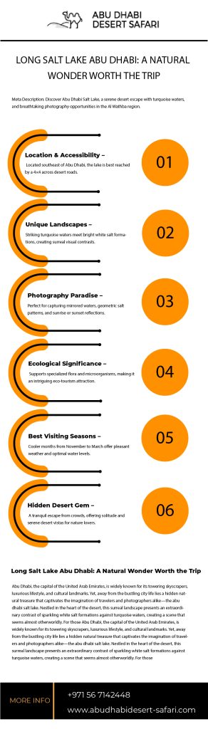 abu dhabi salt lake Long Salt Lake Worth the Drive