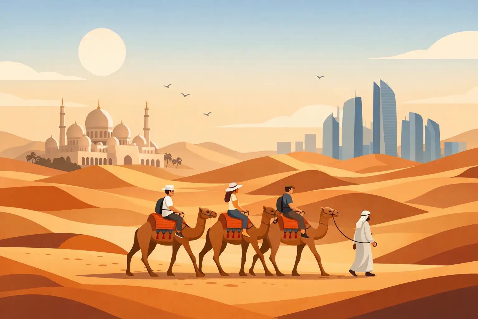Camel Trekking Tour Abu Dhabi Desert Guide