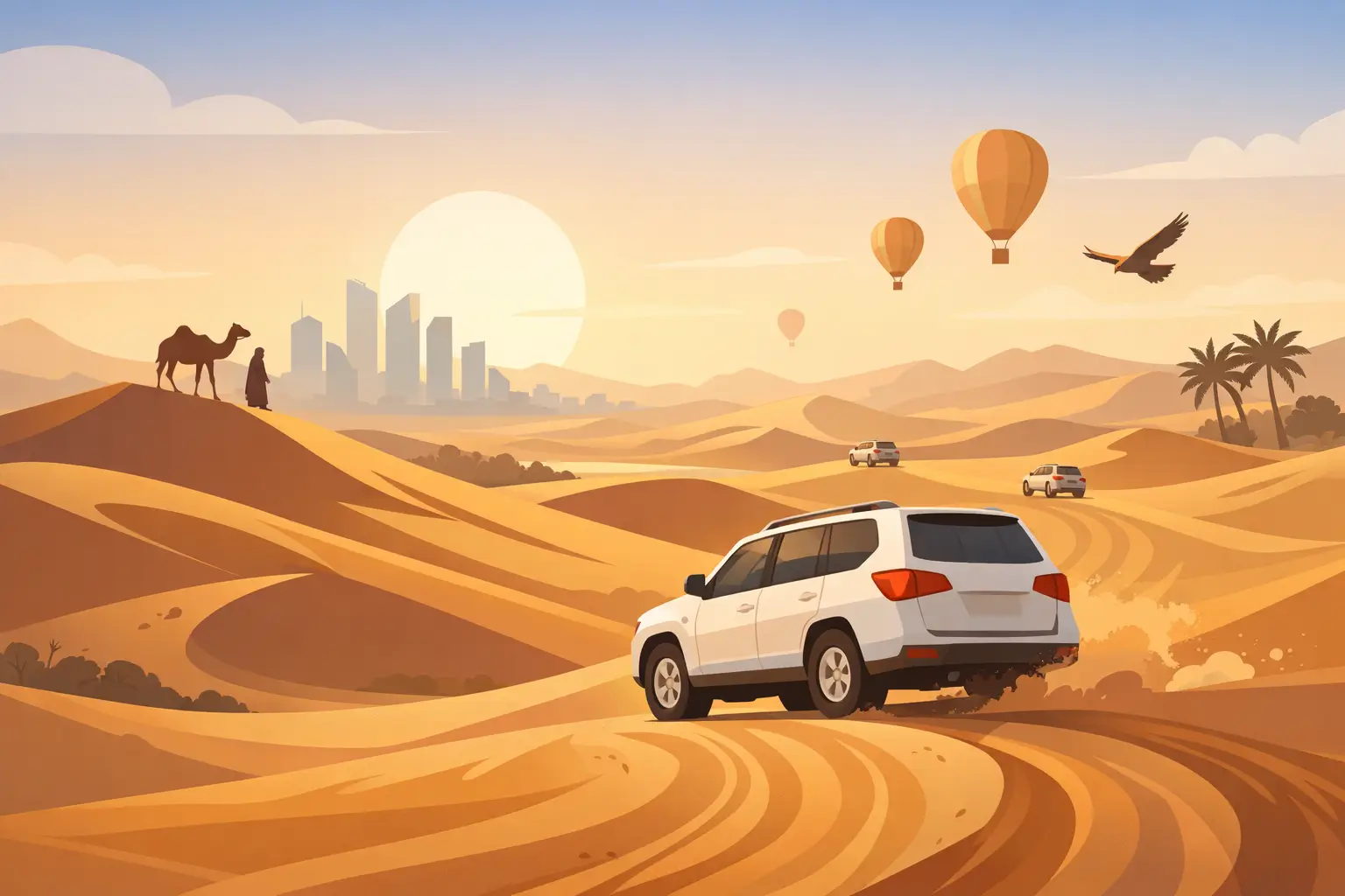 Morning Desert Safari Abu Dhabi Before the Heat