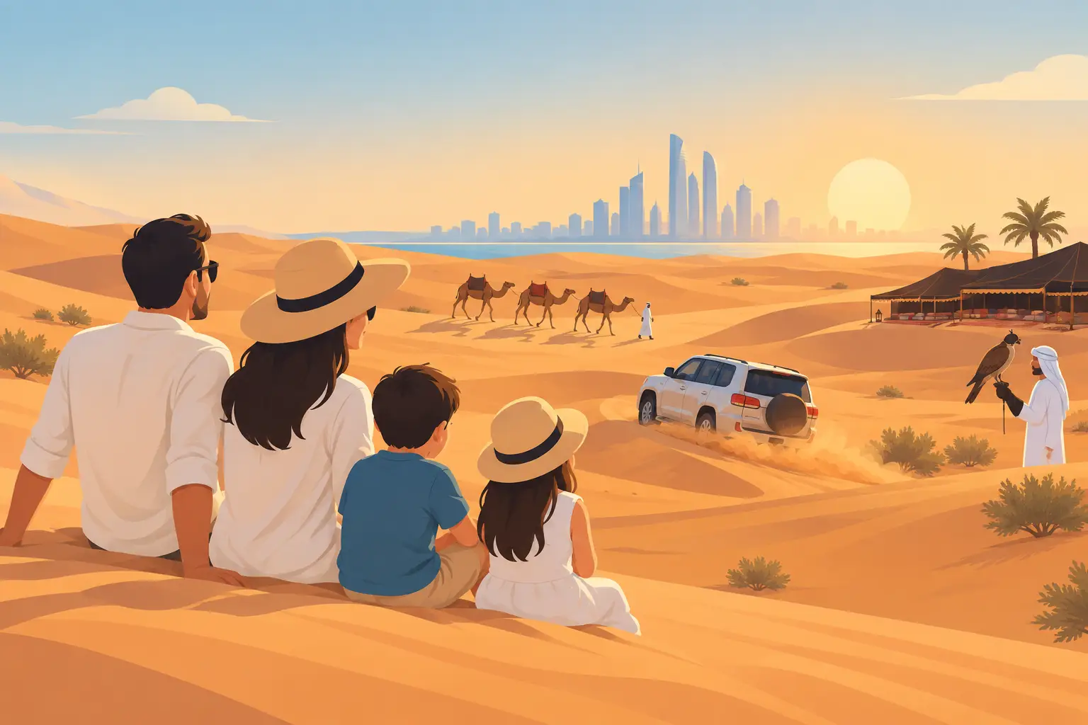 Are Desert Safaris Family-Friendly in Abu Dhabi?