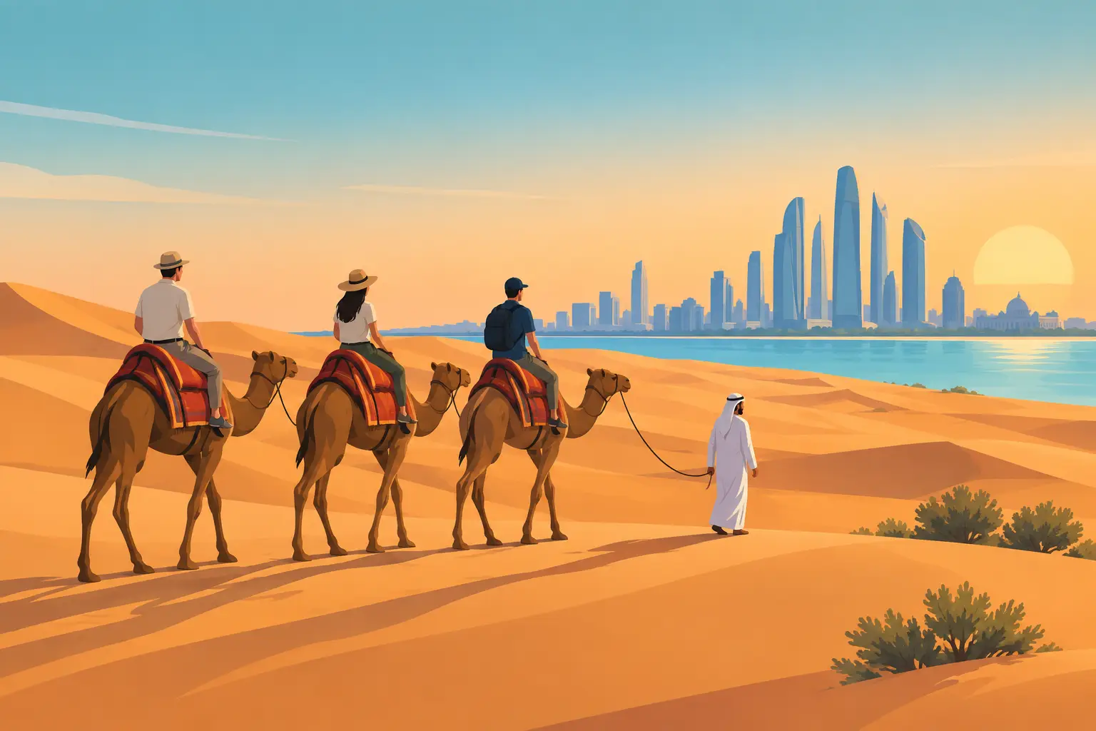 Best Guided Camel Trekking Tours in Abu Dhabi