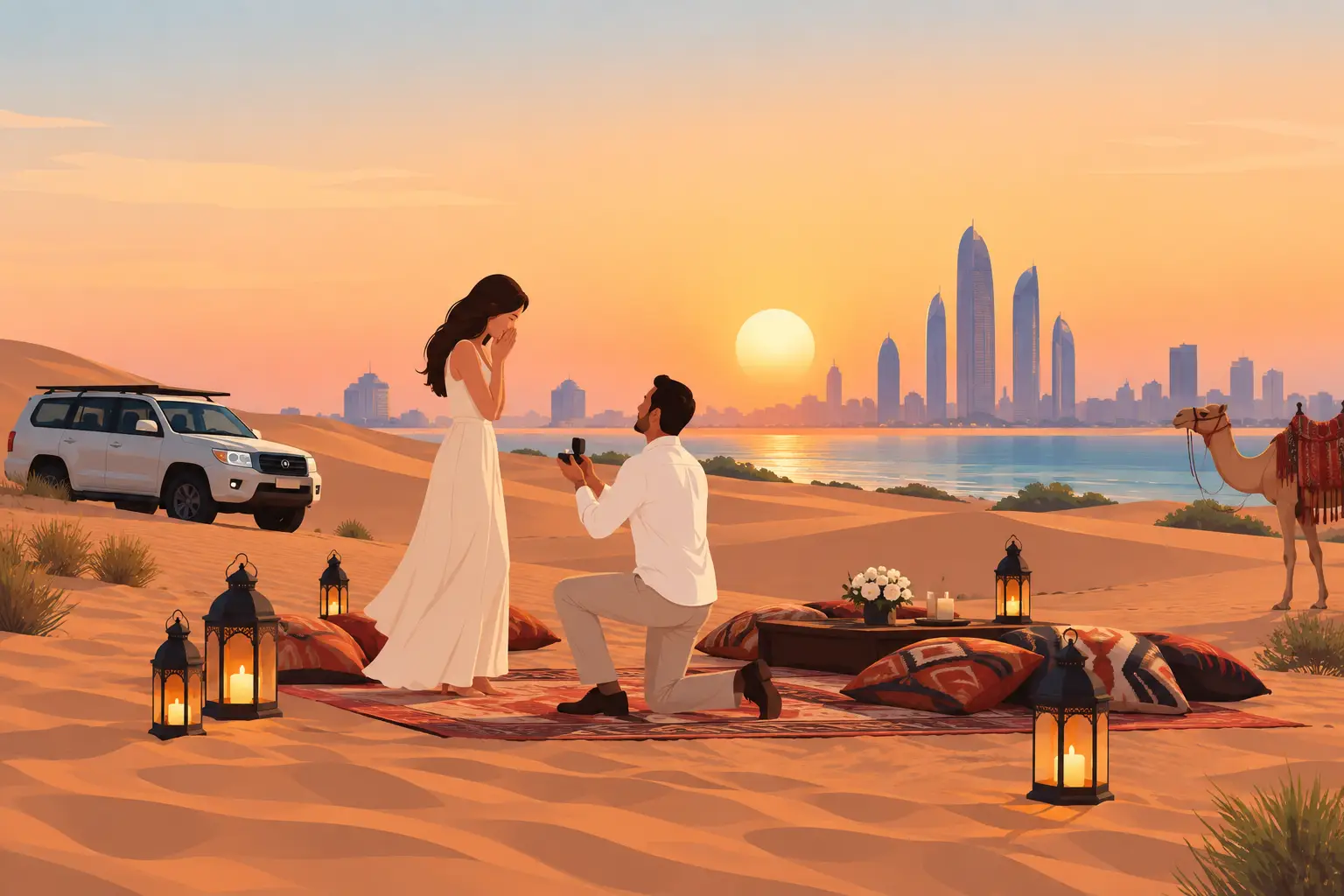 Plan a Romantic Safari Proposal in Abu Dhabi