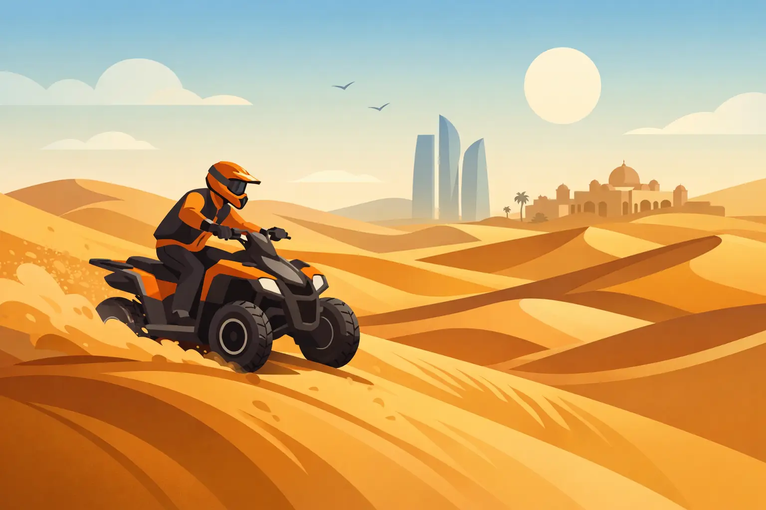 Quad Biking in Abu Dhabi: Ride the Golden Dunes
