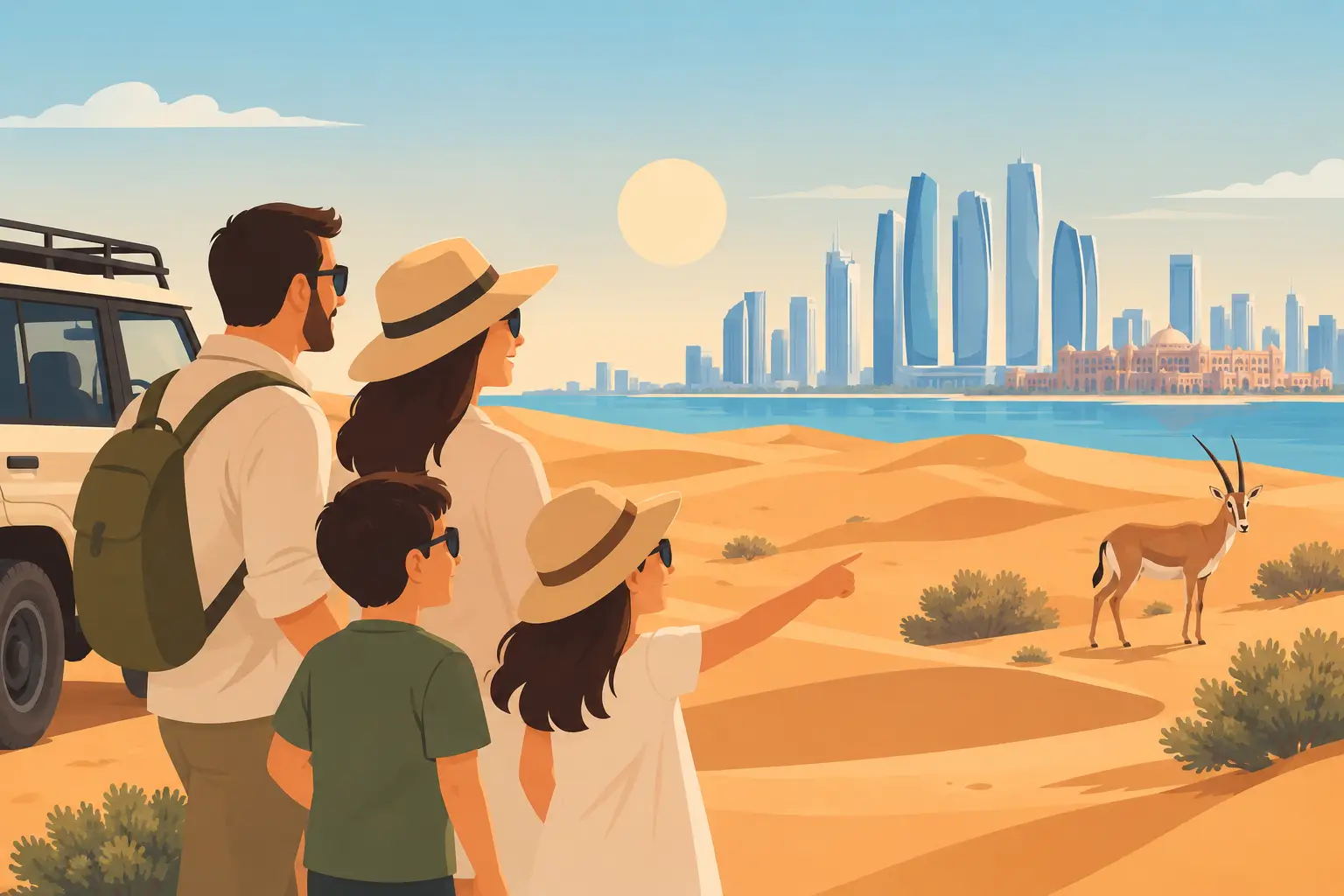Family Safari Itinerary for Abu Dhabi Fun