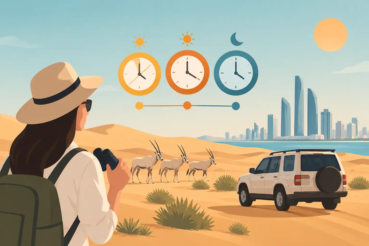 How to Compare Safari Timings in Abu Dhabi